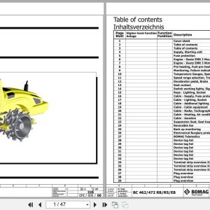 Bomag Refuse Compactor BC 462 Electrical Hydraulic Schematic (1)