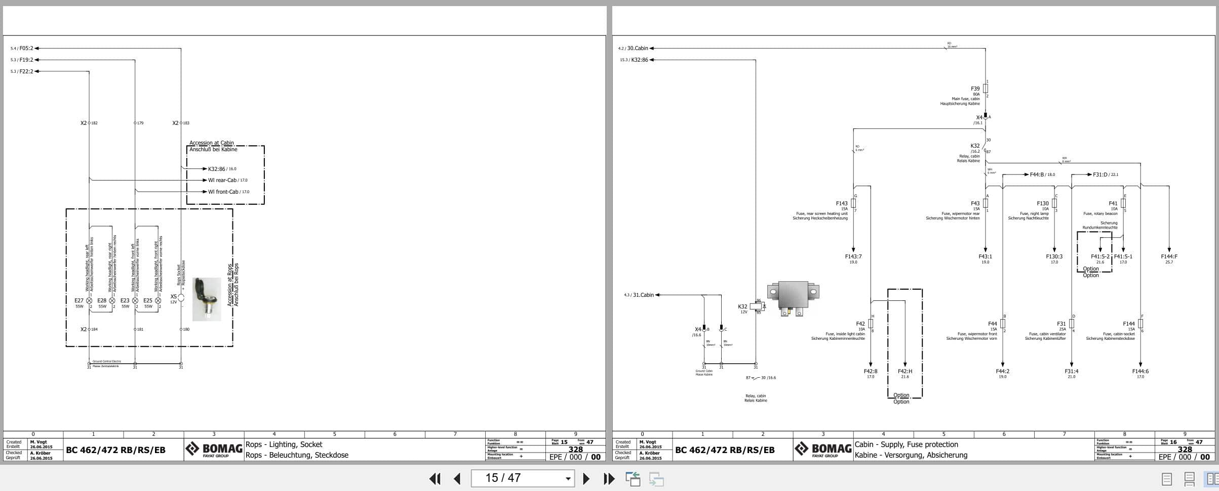 Bomag Refuse Compactor BC 472 Electrical Hydraulic Schematic (2)
