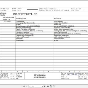 Bomag Refuse Compactor BC 571 RB Electrical Hydraulic Schematic (1)