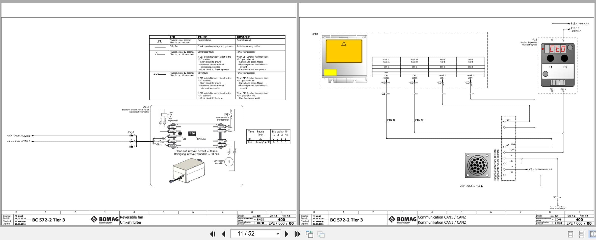 Bomag Refuse Compactor BC 572 Electrical Hydraulic Schematic (2)
