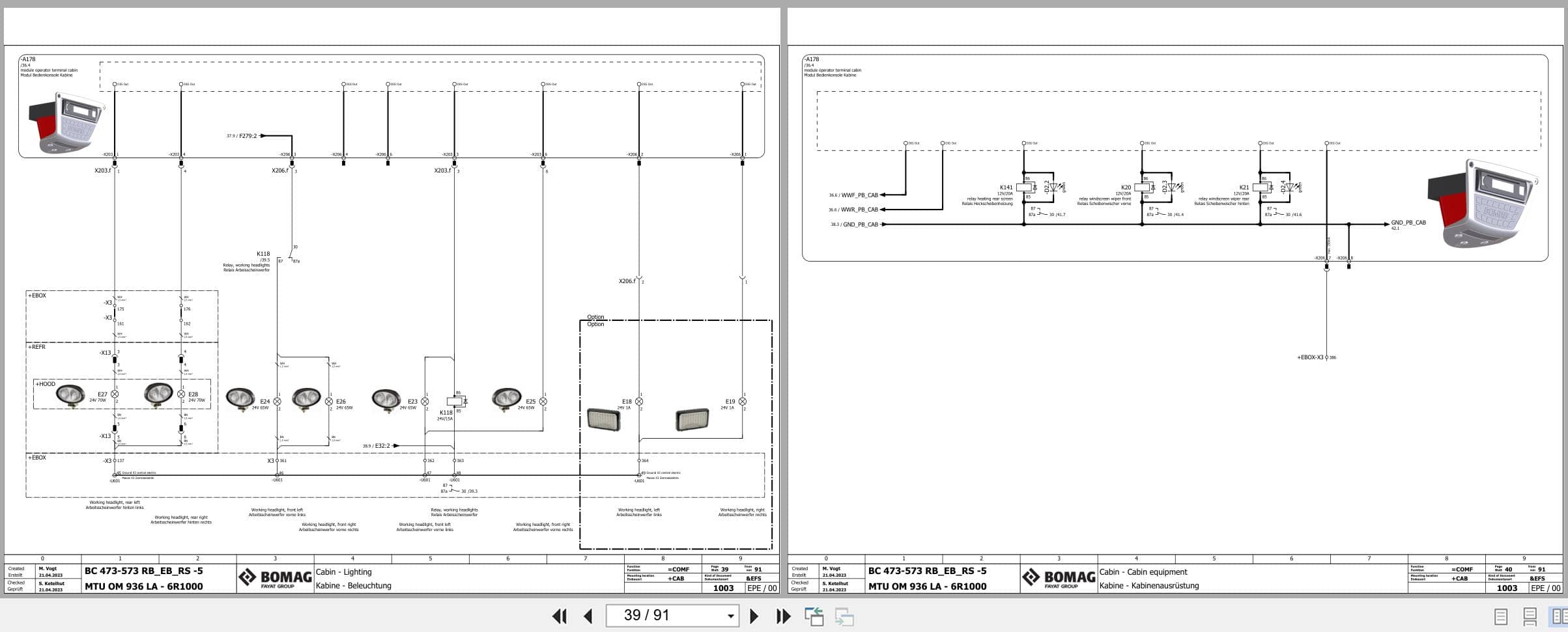Bomag Refuse Compactor BC 573 Electrical Hydraulic Schematic (2)
