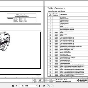 Bomag Refuse Compactor BC 673 RB 5 Electrical Hydraulic Schematic (1)