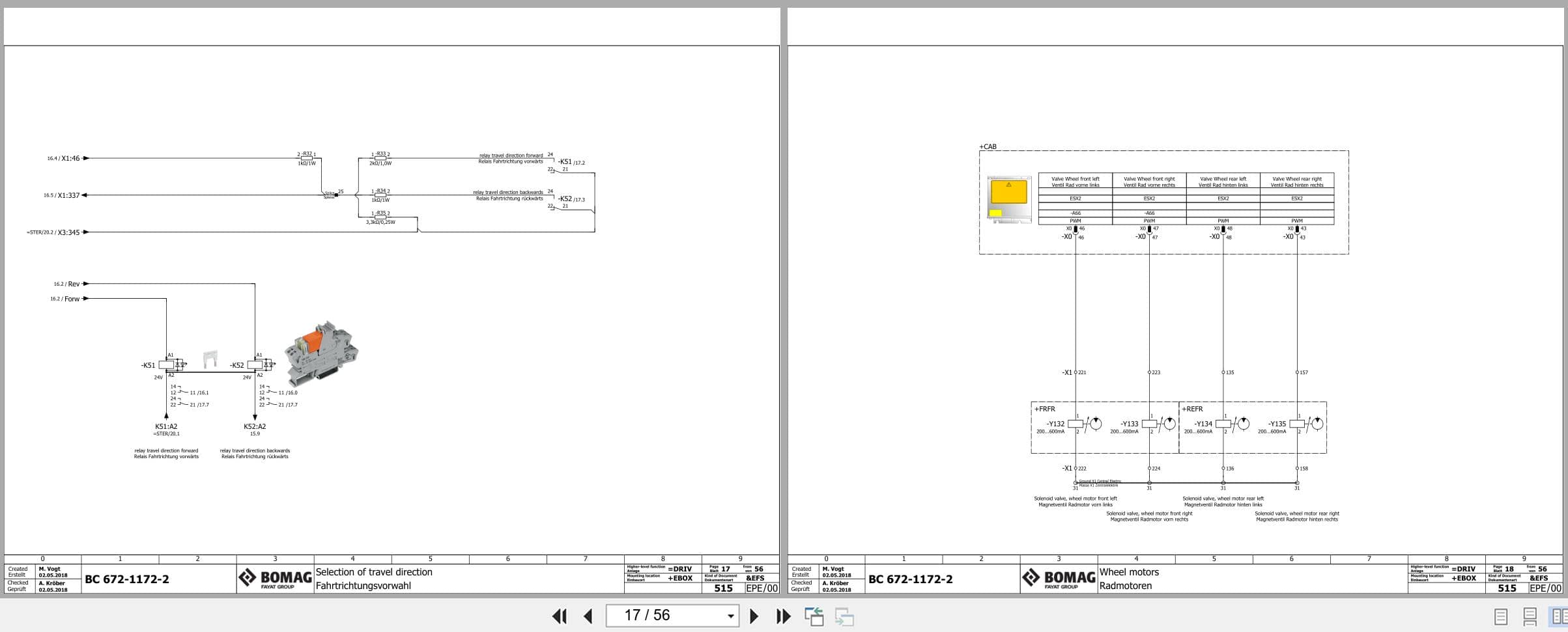 Bomag Refuse Compactor BC 772 EB 2 Electrical Hydraulic Schematic (2)