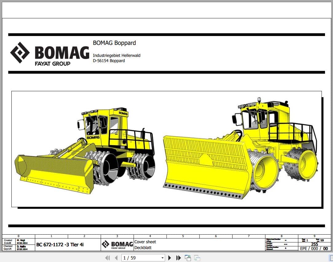 Bomag Refuse Compactor BC 972 RB 3 Electrical Hydraulic Schematic (1)