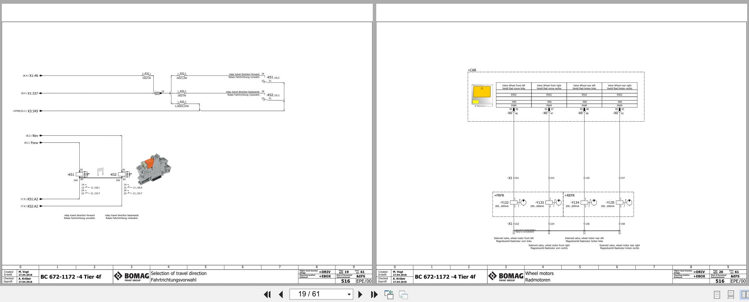 Bomag Refuse Compactor BC 972 RB 4 Electrical Hydraulic Schematic (2)