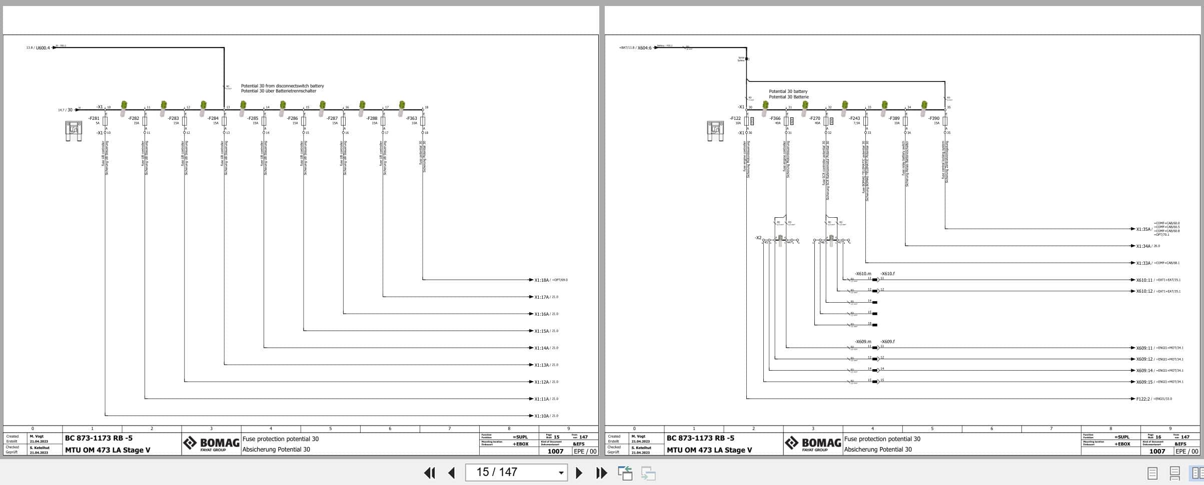 Bomag Refuse Compactor BC 973 RB 5 Electrical Hydraulic Schematic (2)