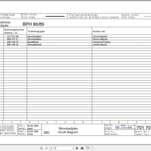 Bomag Reversible Vibratory Plates BPH 80 65 Electrical Hydraulic Schematic (1)