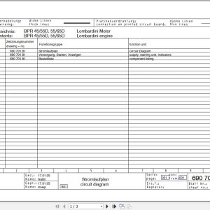 Bomag Reversible Vibratory Plates BPR 45 55 D Electrical Circuit Diagrams (1)