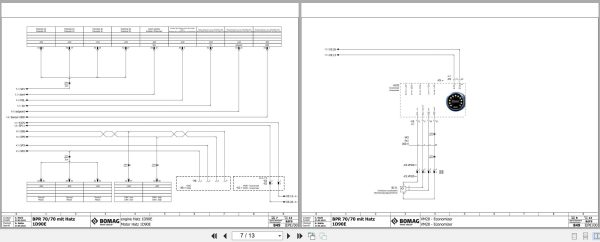 Bomag Reversible Vibratory Plates BPR 70 70 D Electrical Circuit Diagrams (2)