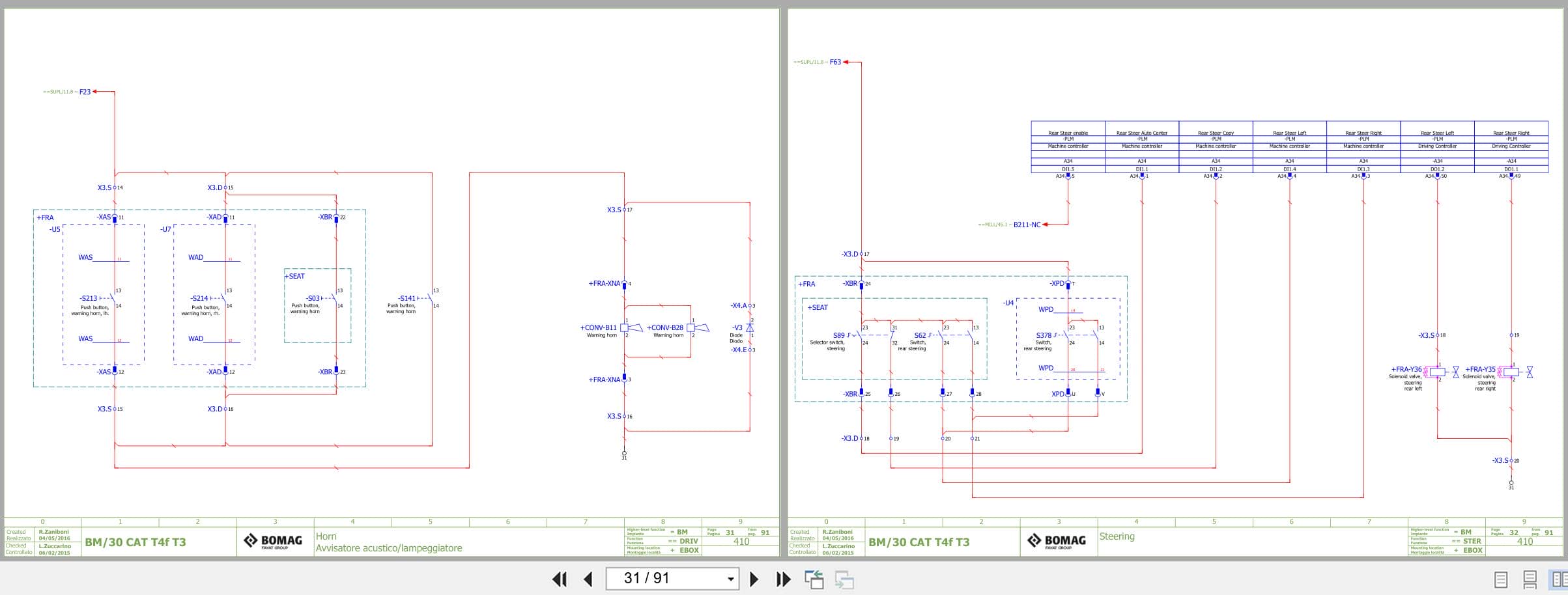 Bomag Road Milling Machine BM 1200 30 TIER3 Electric Schematics (2)