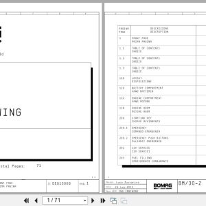 Bomag Road Milling Machine BM 1300 30 2 Electric Schematics (1)