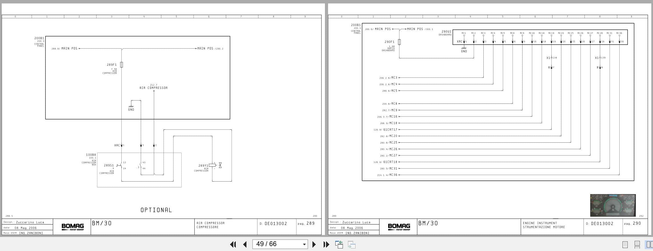 Bomag Road Milling Machine BM 1300 30 TIER3 Electric Schematics (2)