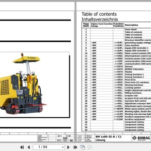 Bomag Road Milling Machine BM 1300 35 Electric Hydraulic Schematics (1)