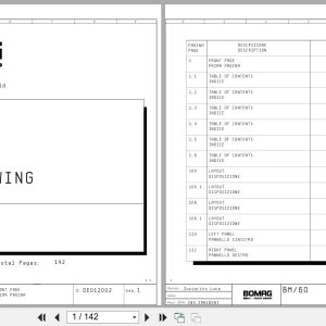 Bomag Road Milling Machine BM 2000 60 T3 Electric Schematics (1)