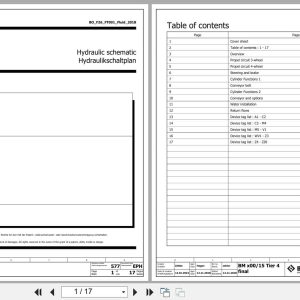 Bomag Road Milling Machine BM 500 15 T4f Hydraulic Schematics (1)