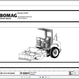 Bomag Single Drum Vibratory Rollers BW 124 PDH 4 Electrical Hydraulic Schematic (1)