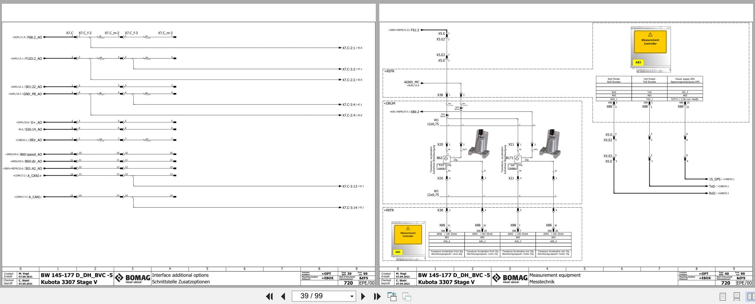 Bomag Single Drum Vibratory Rollers BW 177 BVC 5 Electrical Hydraulic Schematic (2)