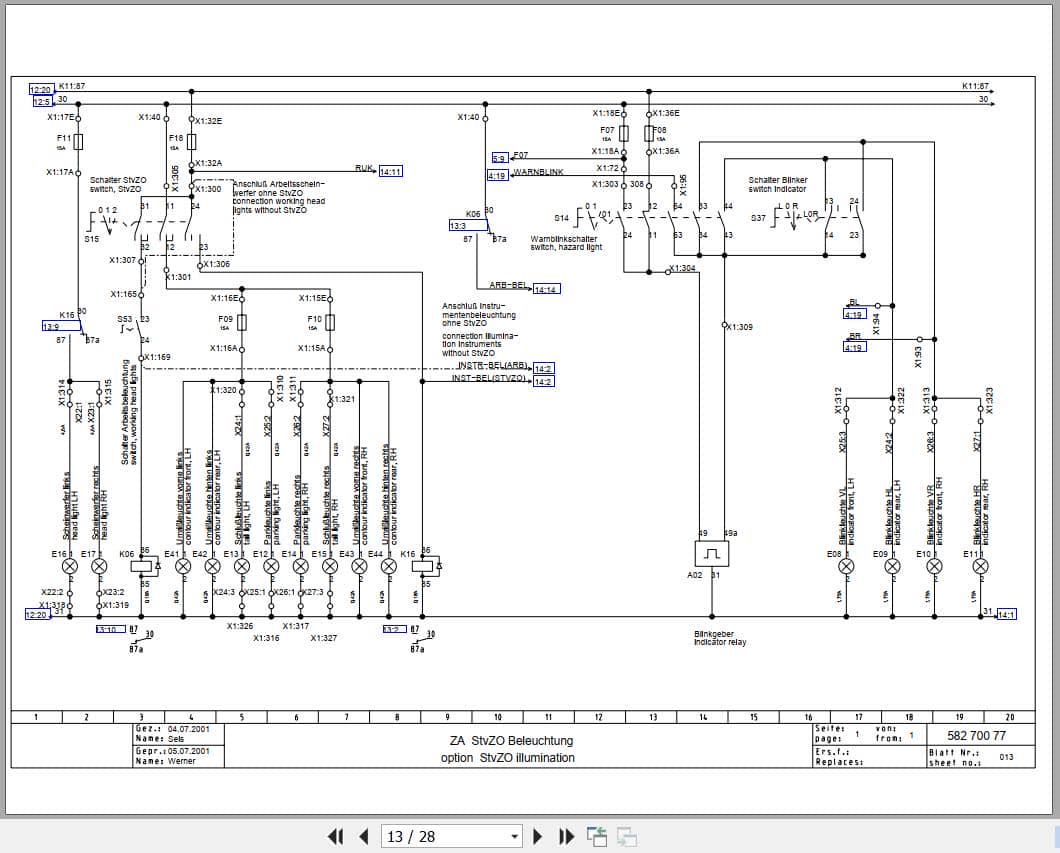 Bomag Single Drum Vibratory Rollers BW 177 PDH 3 Electrical Hydraulic Schematic (2)
