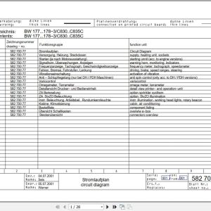 Bomag Single Drum Vibratory Rollers BW 178 DH 3 Electrical Hydraulic Schematic (1)