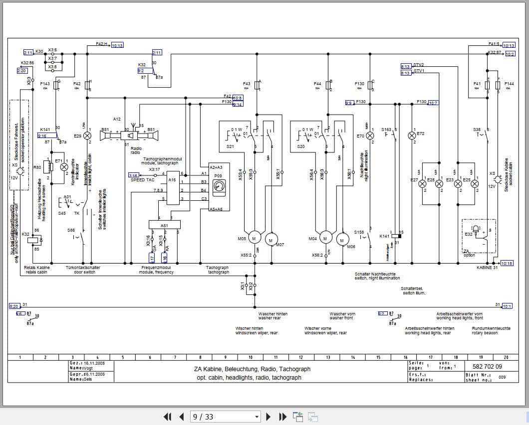 Bomag Single Drum Vibratory Rollers BW 211 D 4 Electrical Hydraulic Schematic (2)