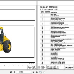 Bomag Single Drum Vibratory Rollers BW 211 D 40 Electrical Hydraulic Schematic (1)