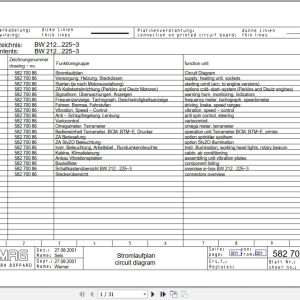 Bomag Single Drum Vibratory Rollers BW 213 DH 3 Electrical Hydraulic Schematic (1)