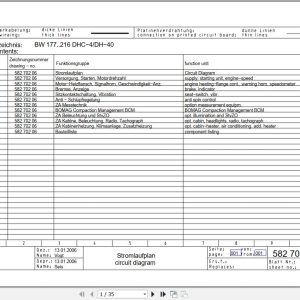Bomag Single Drum Vibratory Rollers BW 213 PDH 40 Electrical Schematic (1)