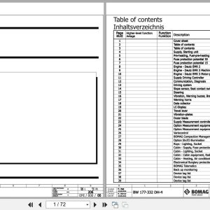 Bomag Single Drum Vibratory Rollers BW 219 DH 4 Electrical Hydraulic Schematic (1)
