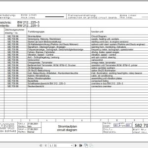 Bomag Single Drum Vibratory Rollers BW 225 PD 3 Electrical Hydraulic Schematic (1)
