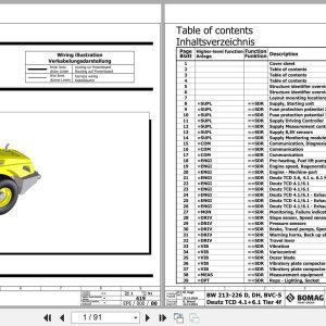 Bomag Single Drum Vibratory Rollers BW 226 PDH 5 Electrical Hydraulic Schematic (1)