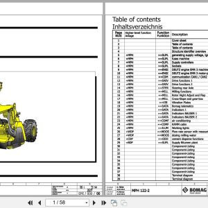 Bomag Soil Stabilizer Asphalt Recycler MPH 122 2 Electrical Hydraulic Schematic (1)