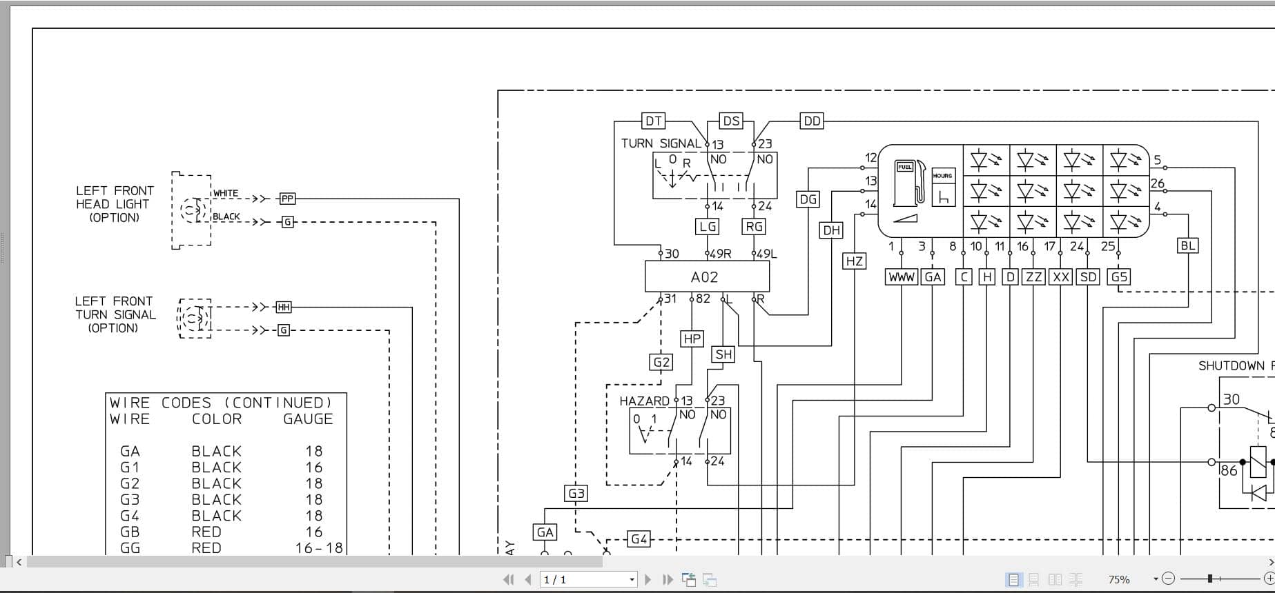 Bomag Static Rollers BW 11 AS Electrical Hydraulic Schematic (2)