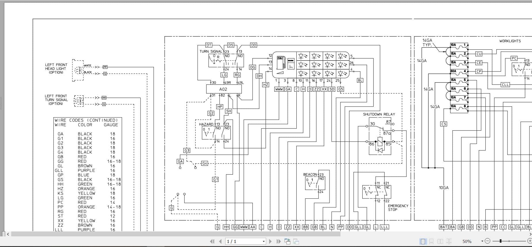 Bomag Static Rollers BW 5 AS Electrical Hydraulic Schematic (2)