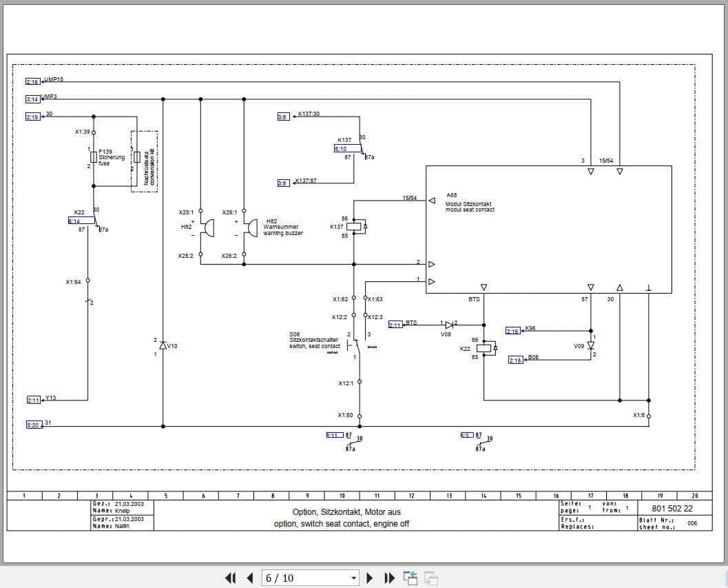 Bomag Tandem Vibratory Rollers BW 100 ADM 2 Electrical Hydraulic Schematic (2)