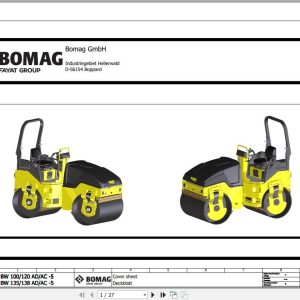 Bomag Tandem Vibratory Rollers BW 120 AD 5 Electrical Hydraulic Schematic (1)