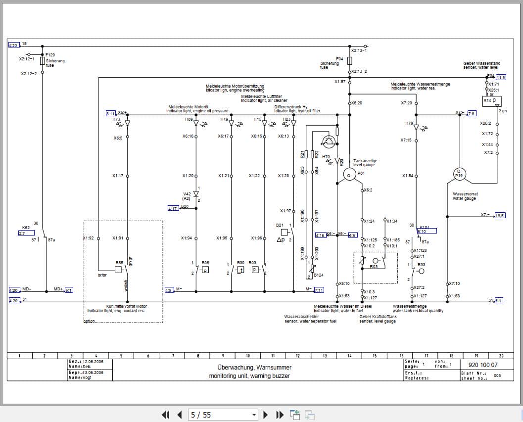 Bomag Tandem Vibratory Rollers BW 141 AD 4 AM Electrical Hydraulic Schematic (2)