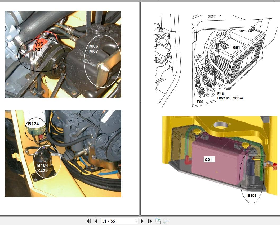 Bomag Tandem Vibratory Rollers BW 141 AD 4 AM Electrical Hydraulic Schematic (3)