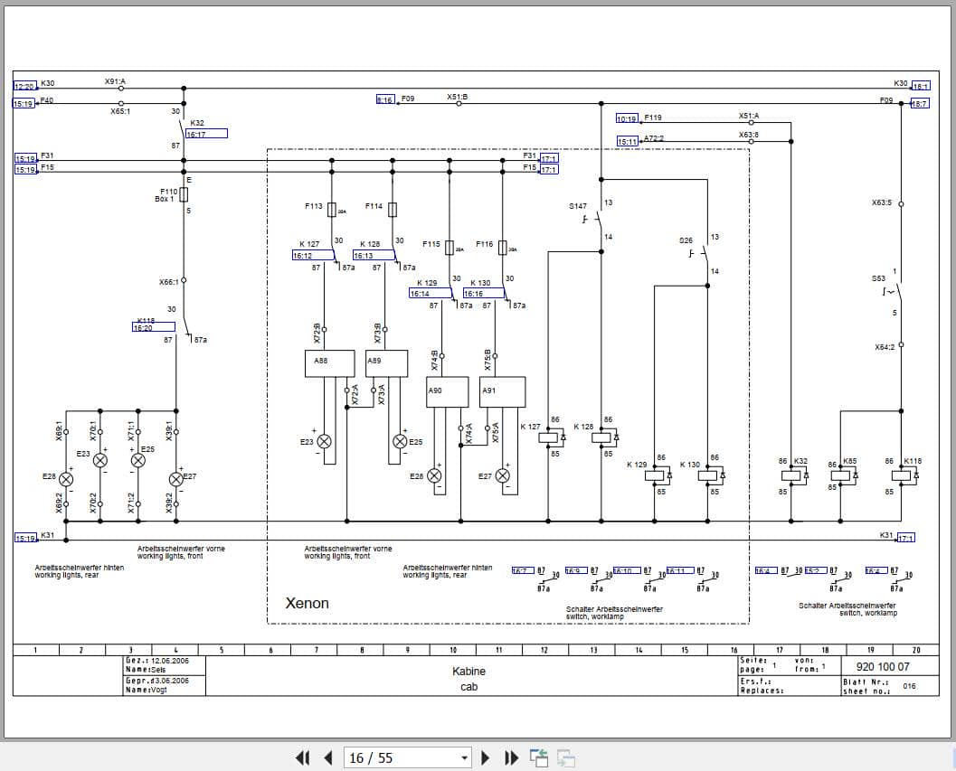 Bomag Tandem Vibratory Rollers BW 141 AD 4 Electrical Hydraulic Schematic (2)