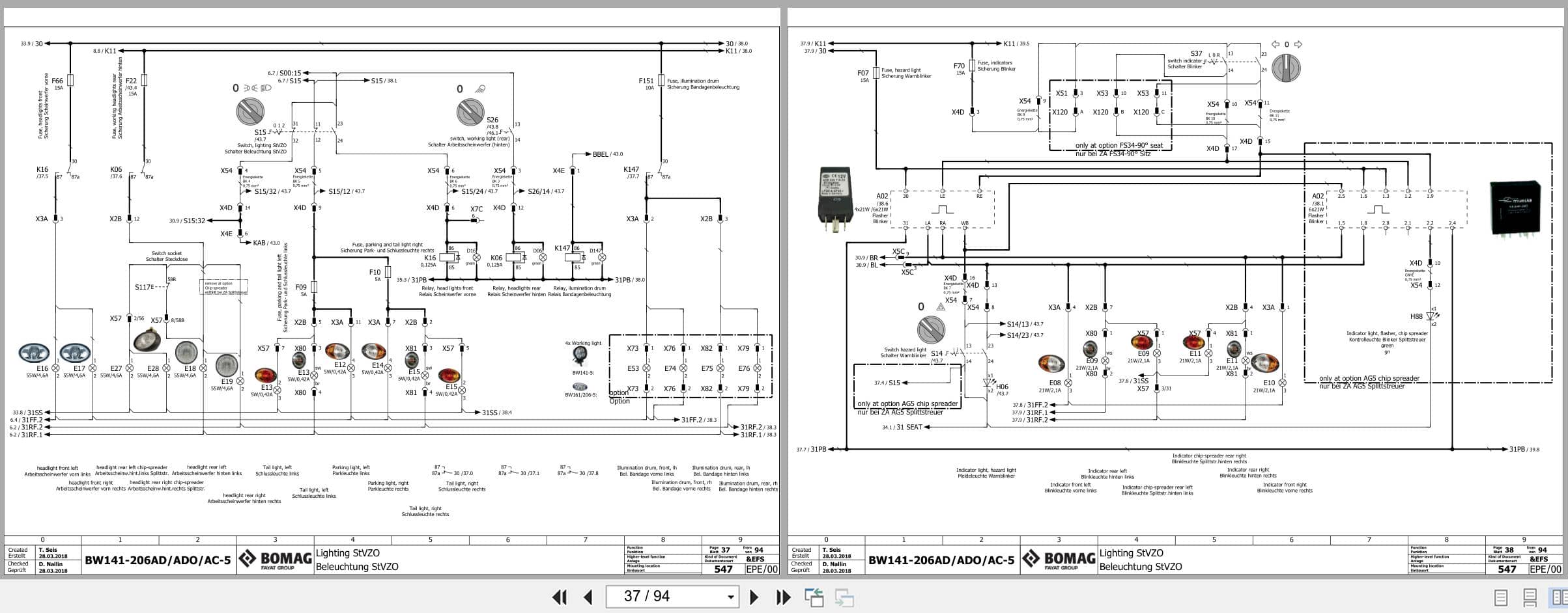 Bomag Tandem Vibratory Rollers BW 161 AD 5 TIER4 Electrical Hydraulic Schematic (2)