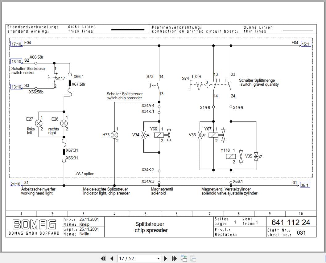 Bomag Tandem Vibratory Rollers BW 164 AD 2 Electrical Hydraulic Schematic (2)