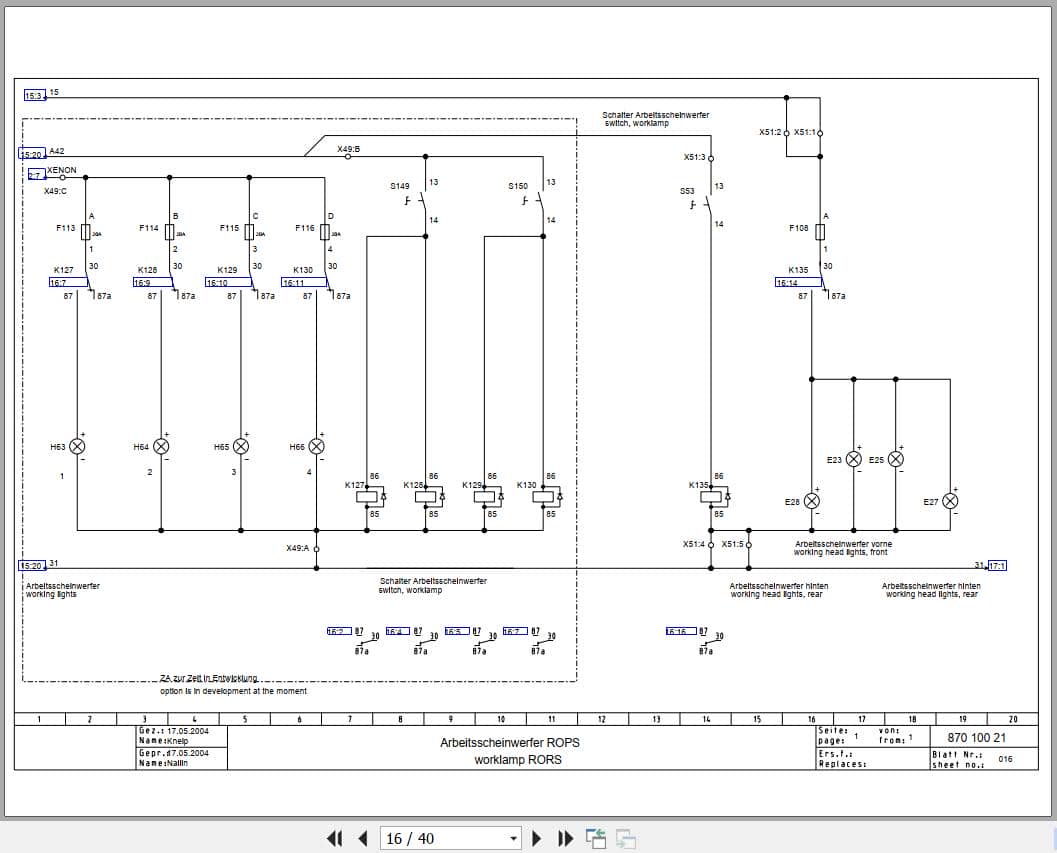 Bomag Tandem Vibratory Rollers BW 170 AD 2 AM Electrical Hydraulic Schematic (2)