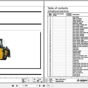 Bomag Tandem Vibratory Rollers BW 174 AP 4 AM Electrical Hydraulic Schematic (1)