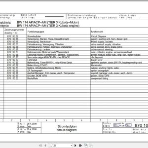 Bomag Tandem Vibratory Rollers BW 174 AP AM Electrical Hydraulic Schematic (1)