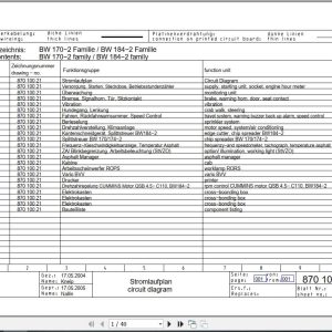 Bomag Tandem Vibratory Rollers BW 184 AD AM 2 Electrical Hydraulic Schematic (1)