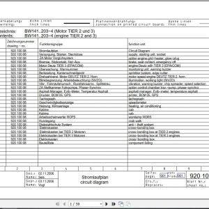 Bomag Tandem Vibratory Rollers BW 190 AD 4 AM Electrical Hydraulic Schematic (1)