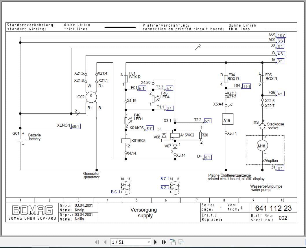 Bomag Tandem Vibratory Rollers BW 202 AD 2 Electrical Hydraulic Schematic (1)