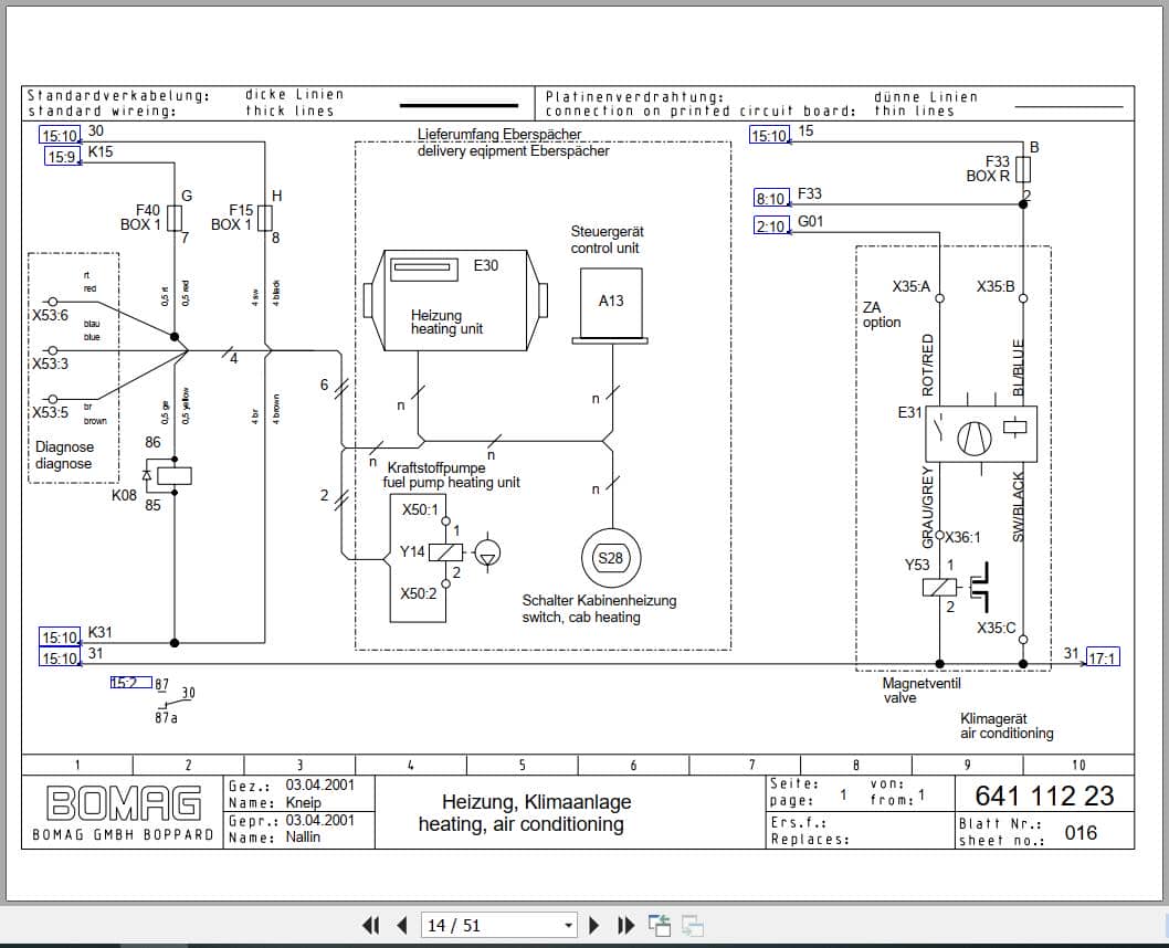 Bomag Tandem Vibratory Rollers BW 202 AD 2 Electrical Hydraulic Schematic (2)