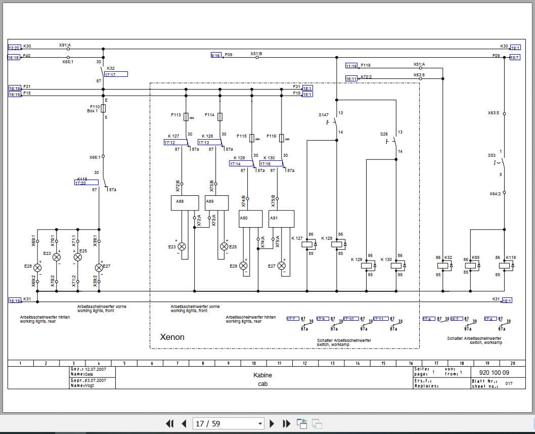 Bomag Tandem Vibratory Rollers BW 202 AD 4 Electrical Hydraulic Schematic (2)