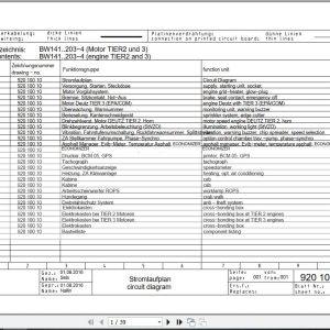 Bomag Tandem Vibratory Rollers BW 203 SL 4 Electrical Hydraulic Schematic (1)