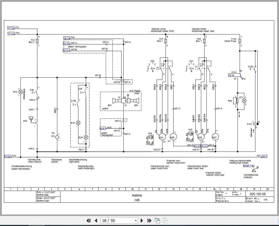 Bomag Tandem Vibratory Rollers BW 205 AD 4 TIER 3 Electrical Hydraulic Schematic (2)